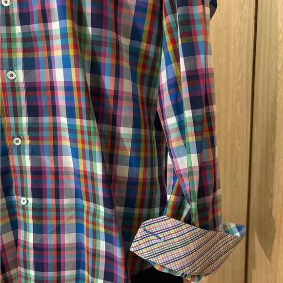 Bugatchi Vibrant Plaid Button Down Shirt - Picture 4 of 8